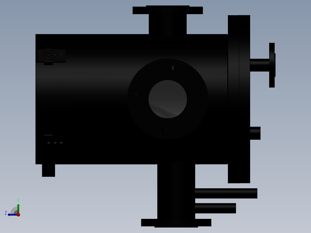 洗气液封装置右视图