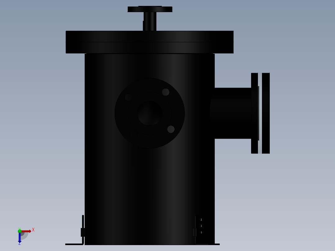 洗气液封装置俯视图