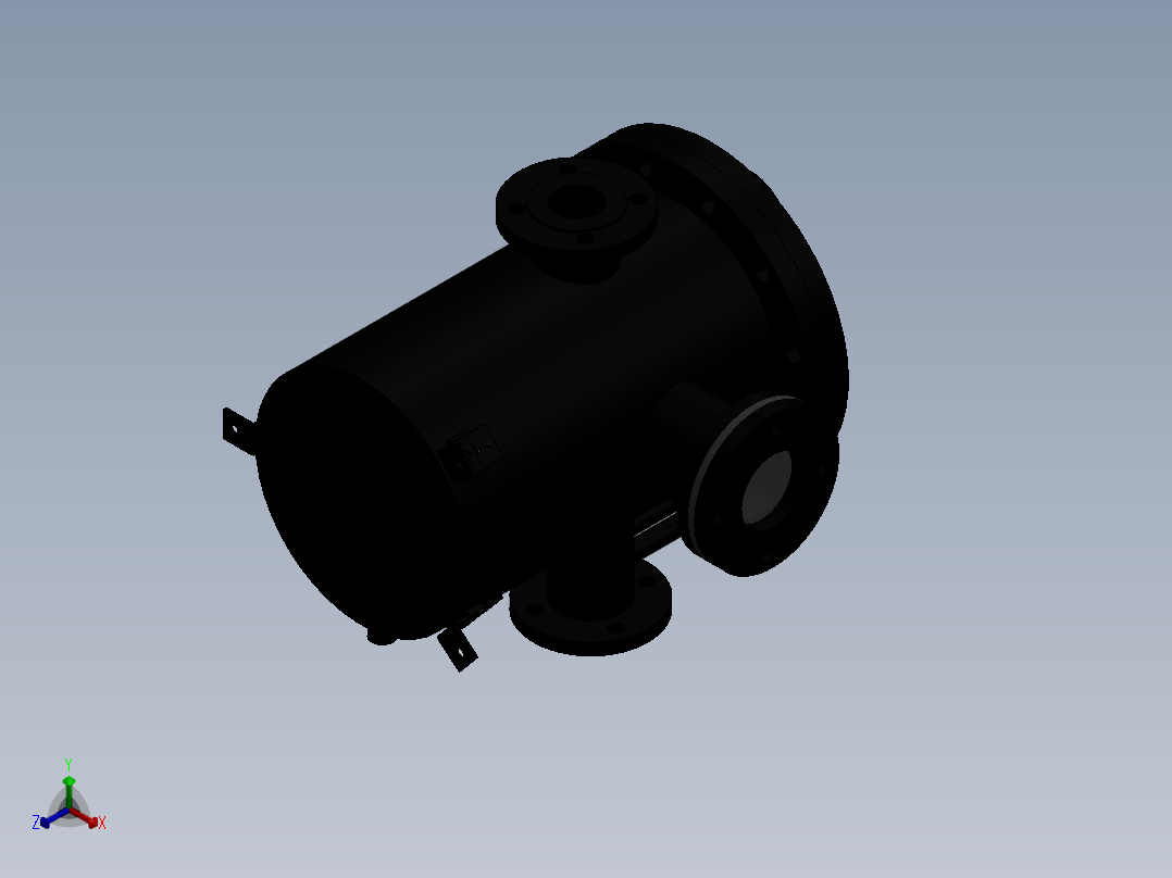 洗气液封装置正等轴测图