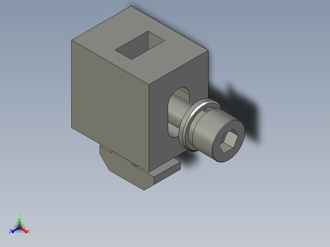 欧标间隔块+螺钉-LXYC-BOSS借用-R20