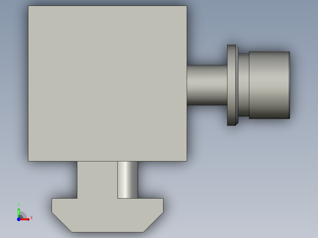 欧标间隔块+螺钉-LXYC-BOSS借用-R20前视图