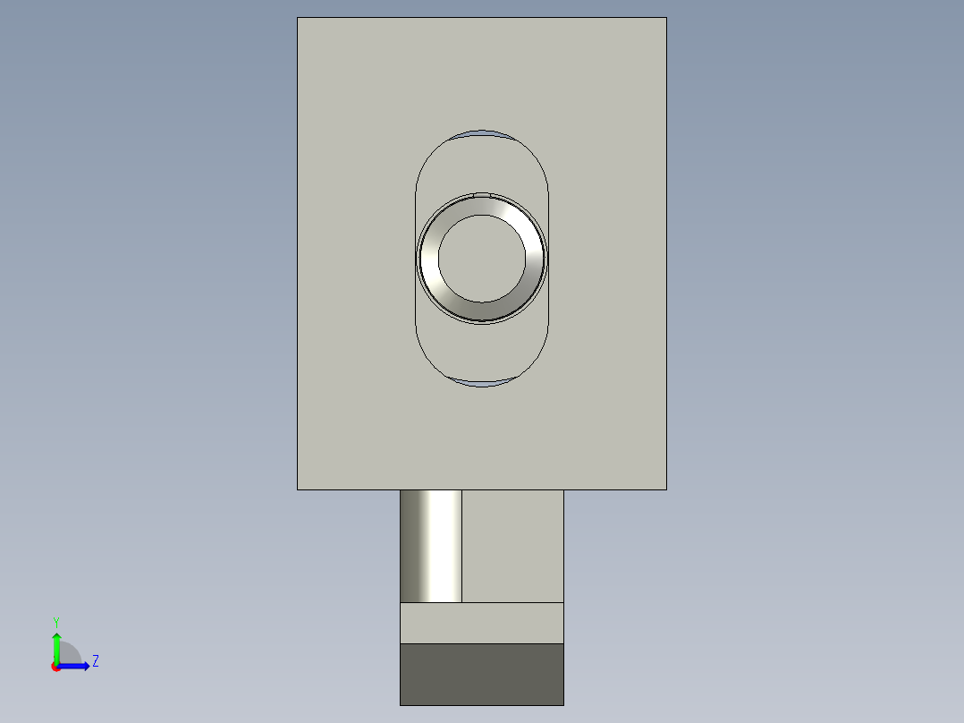 欧标间隔块+螺钉-LXYC-BOSS借用-R20左视图