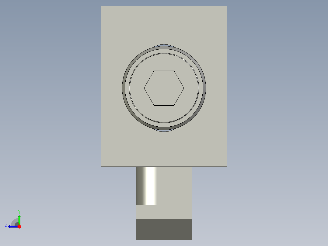 欧标间隔块+螺钉-LXYC-BOSS借用-R20右视图