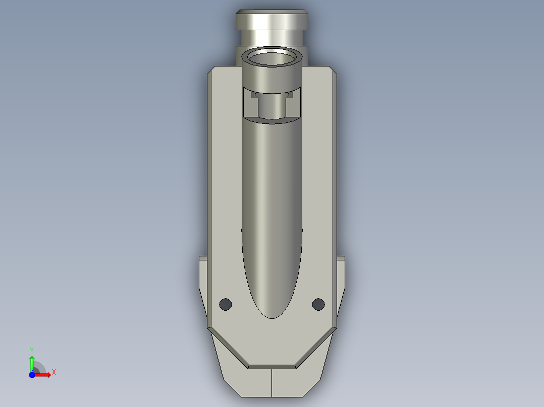 螺丝批下料嘴前视图
