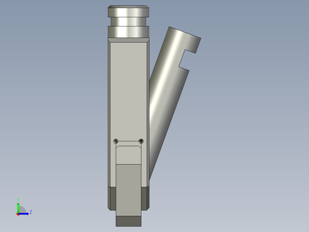 螺丝批下料嘴左视图