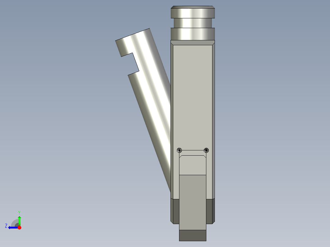 螺丝批下料嘴右视图
