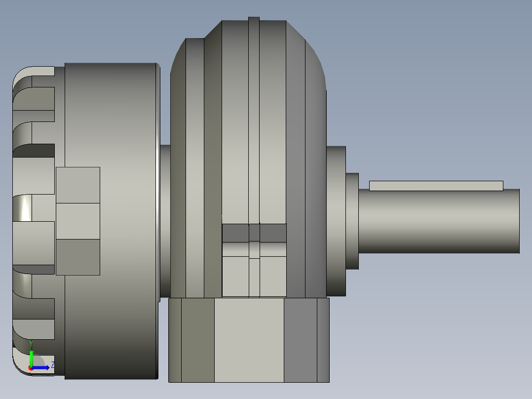 塑胶件自动加螺纹设备设计-DSR-25-180-P左视图