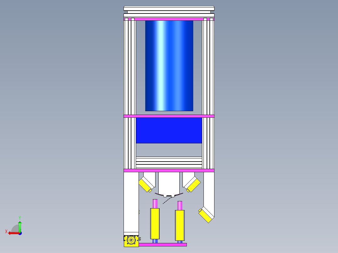 点胶装配机后视图