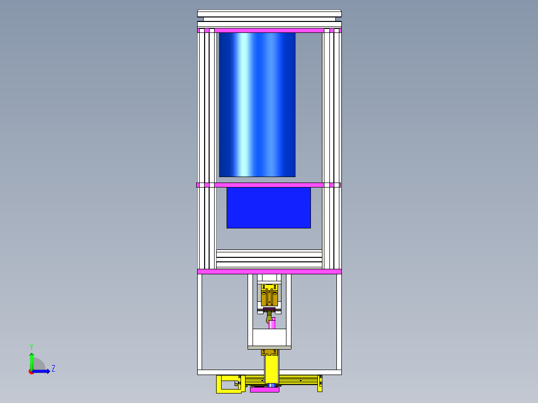 点胶装配机左视图