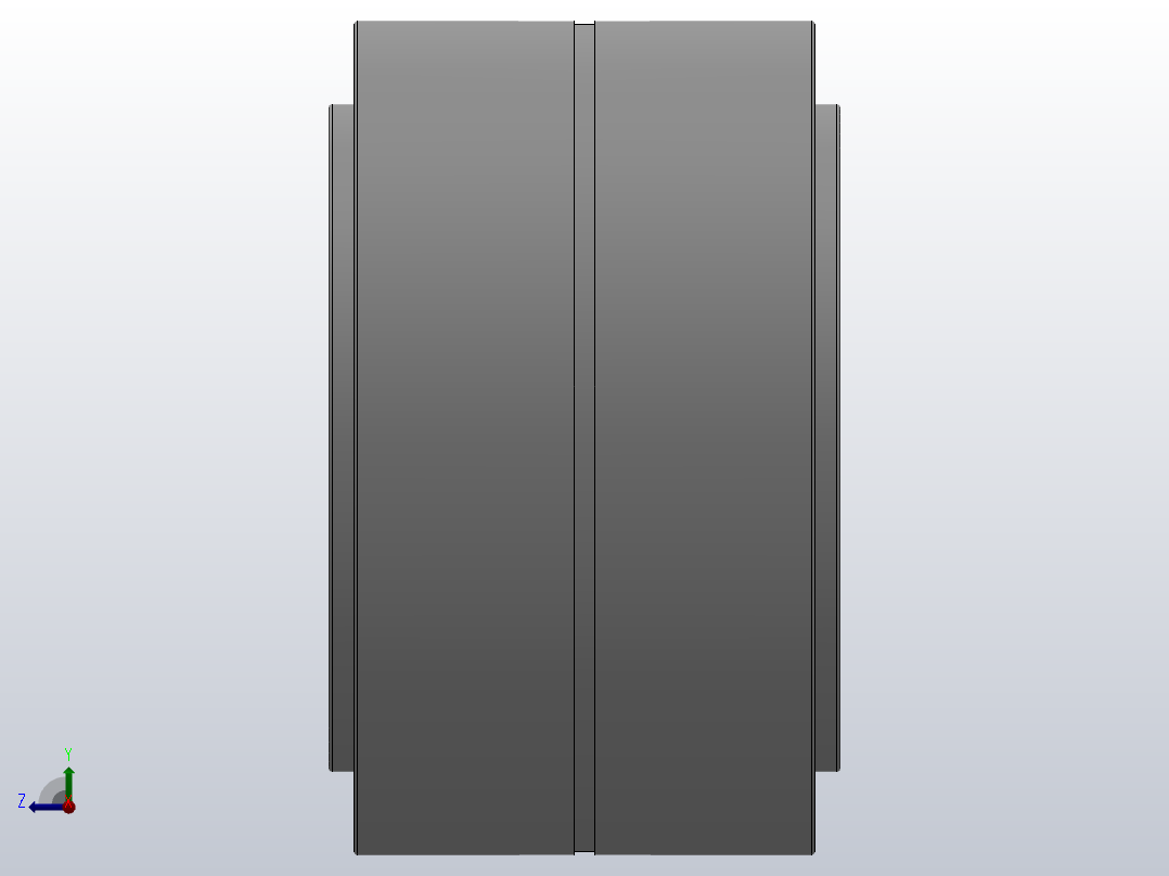 轧机用双列圆锥滚子轴承（350000型）_20系列 352009右视图