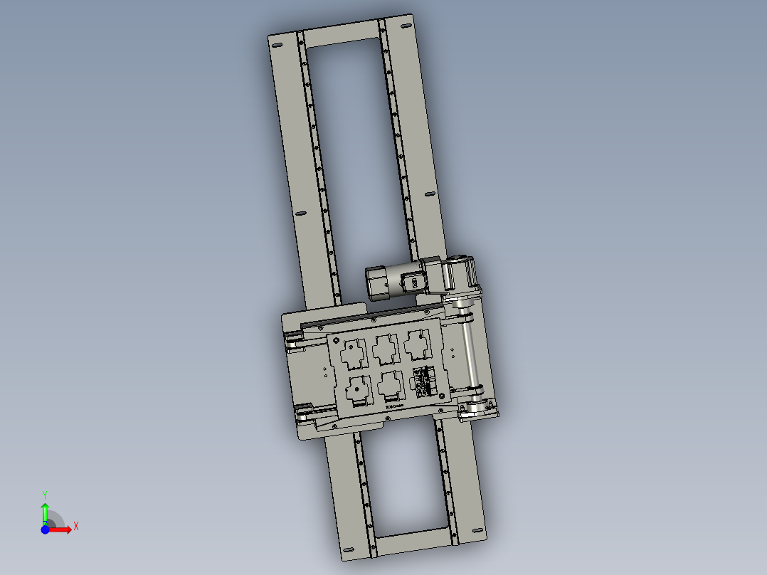 输送平台总装-水平移栽-G1前视图