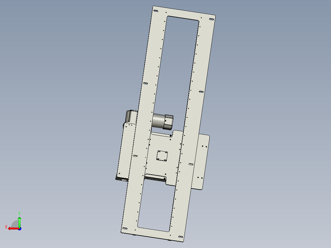 输送平台总装-水平移栽-G1后视图