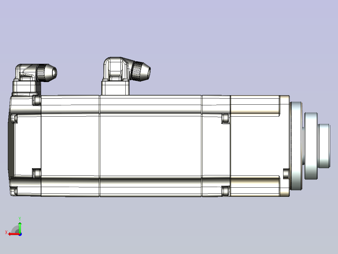 JSCC精研伺服减速电机 80mhf2后视图