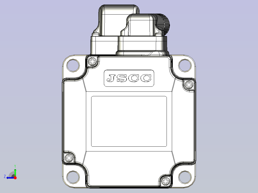 JSCC精研伺服减速电机 80mhf2右视图