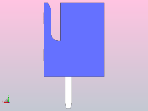 连接器蓝色JST XH 5针2.54 mm后视缩略图