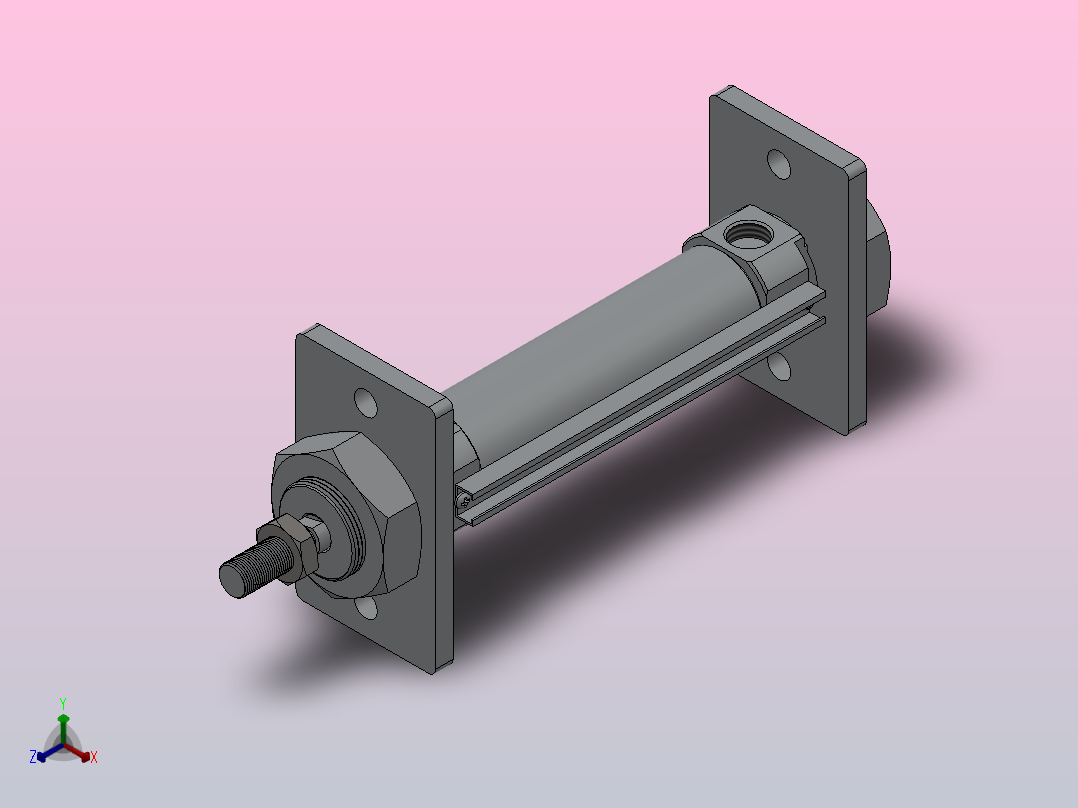 欧洲标准气缸HC85系列[HCD85N20-50-A]主视图