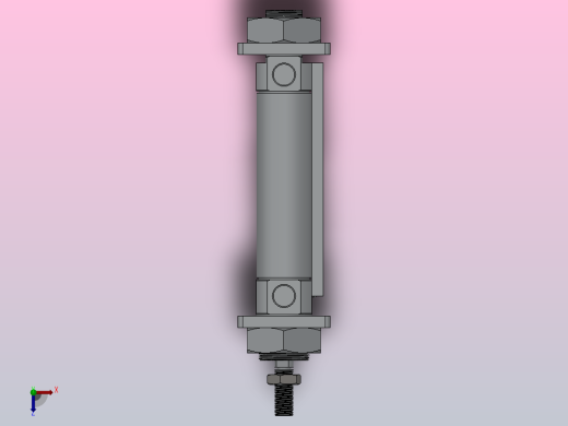 欧洲标准气缸HC85系列[HCD85N20-50-A]俯视缩略图