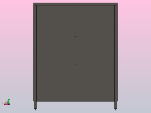 带推拉门的衣柜后视缩略图