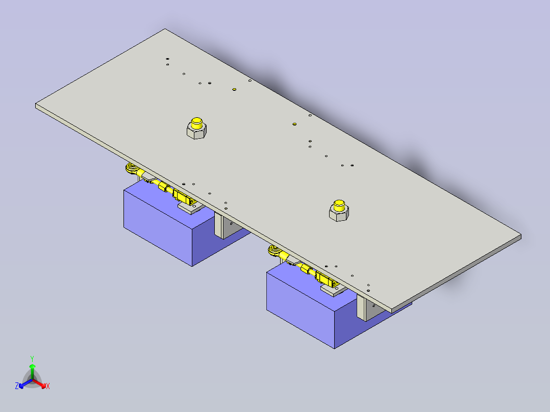 2个同步集中机构3D图纸正等轴测图