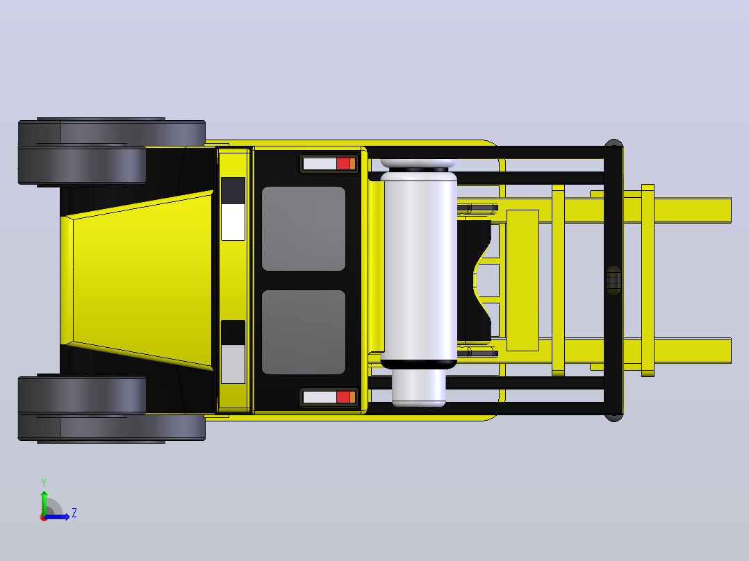 叉车3D左视图