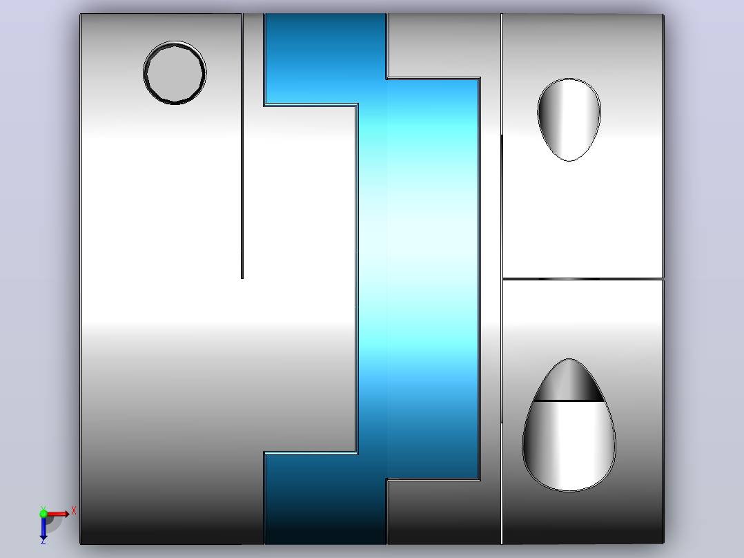 LK4系列 夹紧螺丝固定式（十字滑块联轴器）[LK4-C32]俯视图