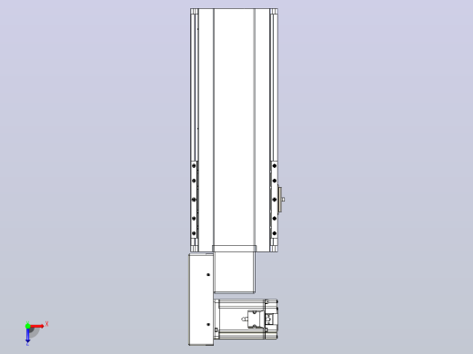 皮带直线轴半封闭可选导轨TPA-HNB-175D-140-L200-ML-Y-P75-N3俯视缩略图