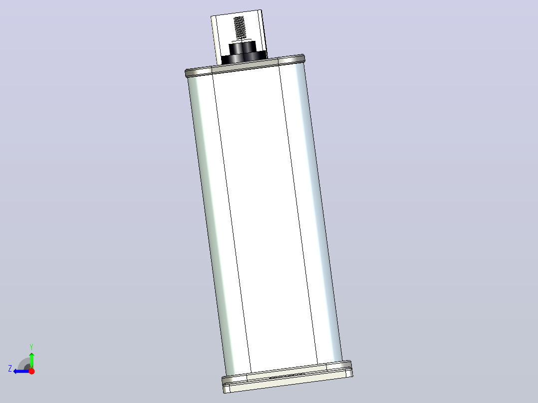 BZMJ(0.45～0.525)-10-3YN自愈式低电压并联电容器三维模型202202右视图