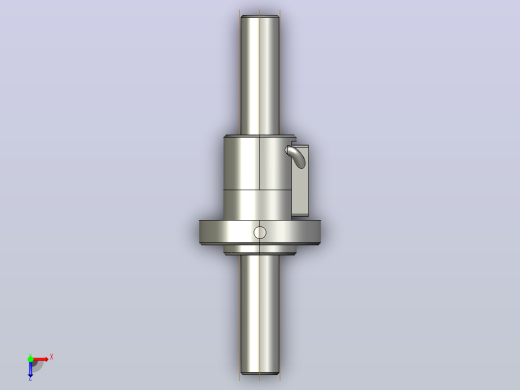 CTF2010-2_5滚珠丝杆3D模型俯视缩略图