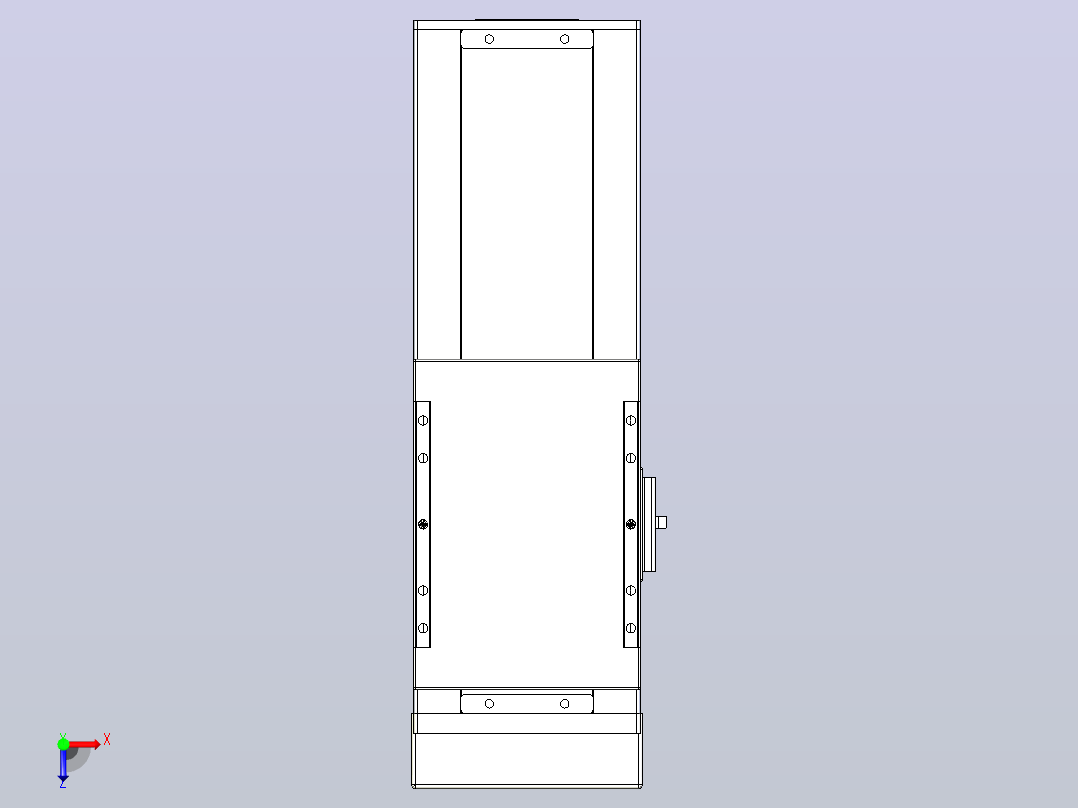 滚珠丝杠直线轴带导轨全封闭TPA-HCR-120D-1610C-L150-MP-Y-P40-N3俯视图
