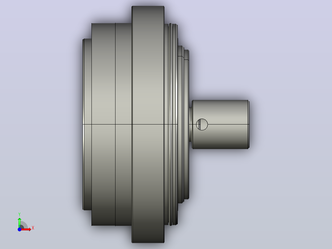 RV减速器常规产品外形图ZD-35BX- -RVE-B-B-19X30Key6L100-3001前视图
