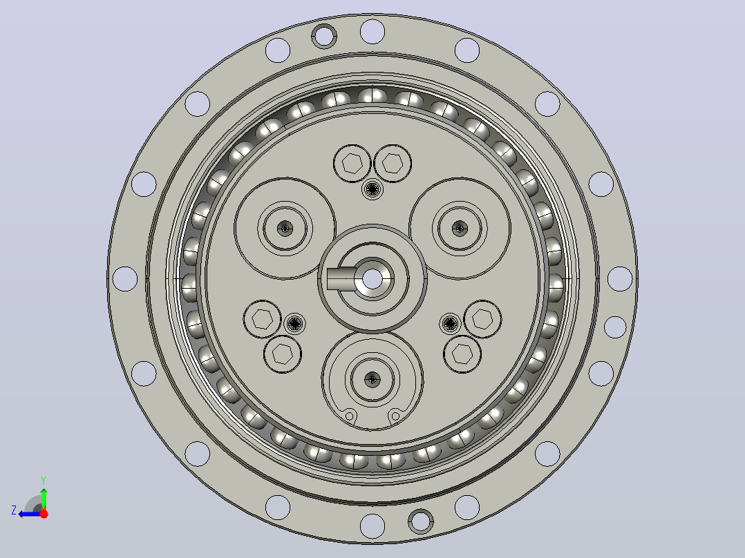 RV减速器常规产品外形图ZD-35BX- -RVE-B-B-19X30Key6L100-3001右视图