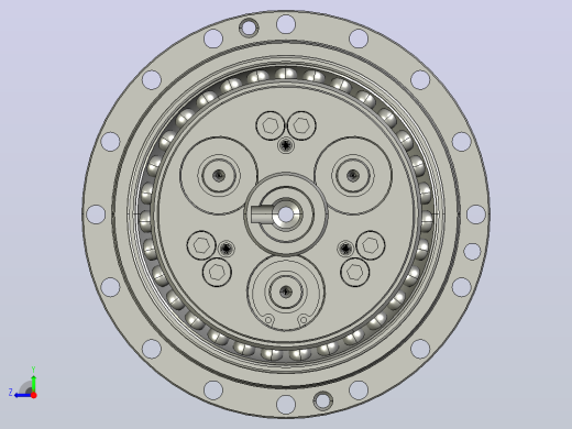RV减速器常规产品外形图ZD-35BX- -RVE-B-B-19X30Key6L100-3001右视缩略图
