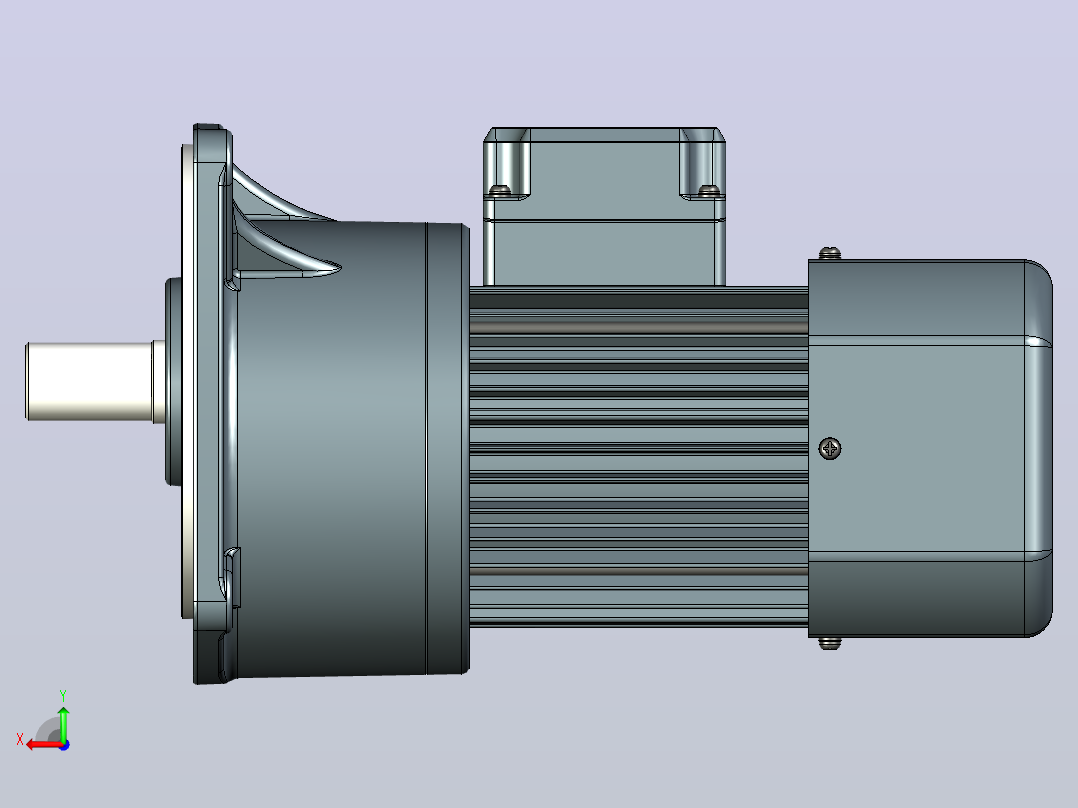 JSCC变频减速电机 f250v03-L后视图