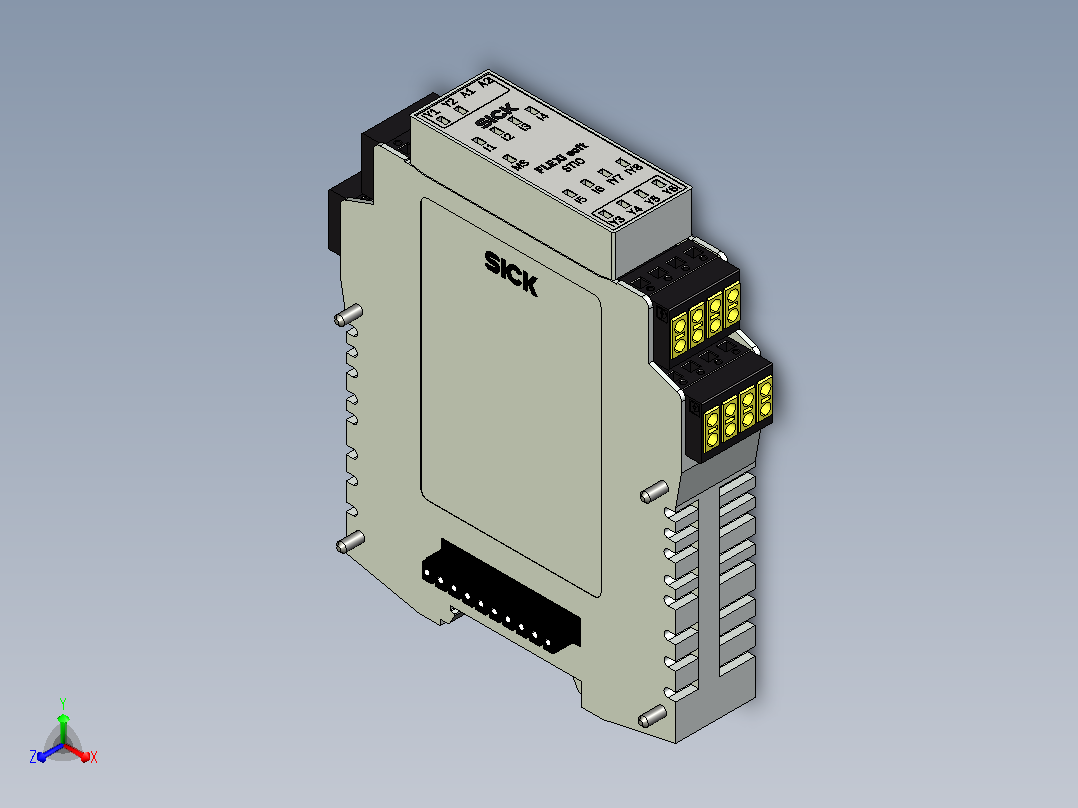 FX0-STIO68002安全控制器正等轴测图