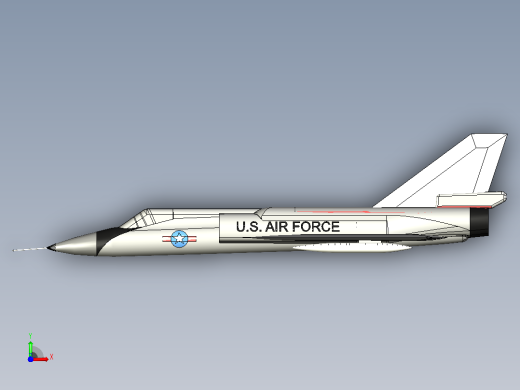 F-106拦截飞机前视缩略图