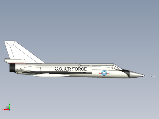 F-106拦截飞机后视缩略图