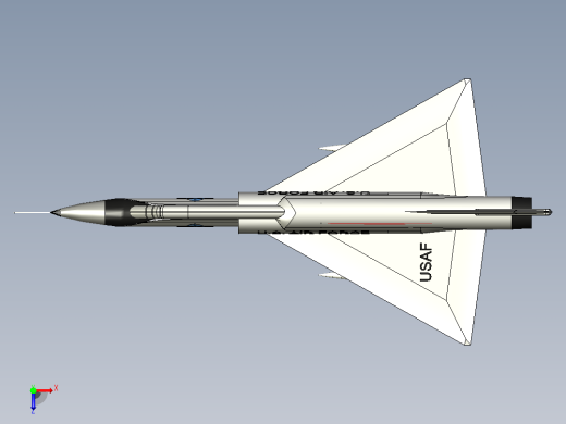 F-106拦截飞机俯视缩略图