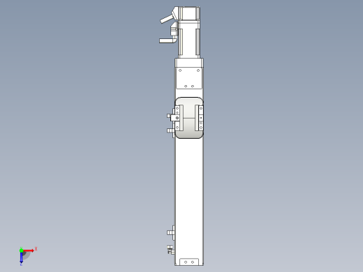 无尘螺杆滑台KCH5M-200-BC-100W-C4俯视缩略图