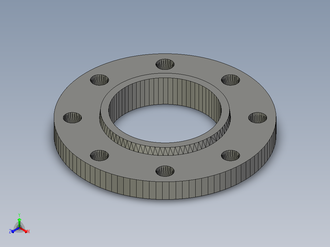 ASME B 16.5 SORF法兰# 150 NPS 15至NPS 600主视图