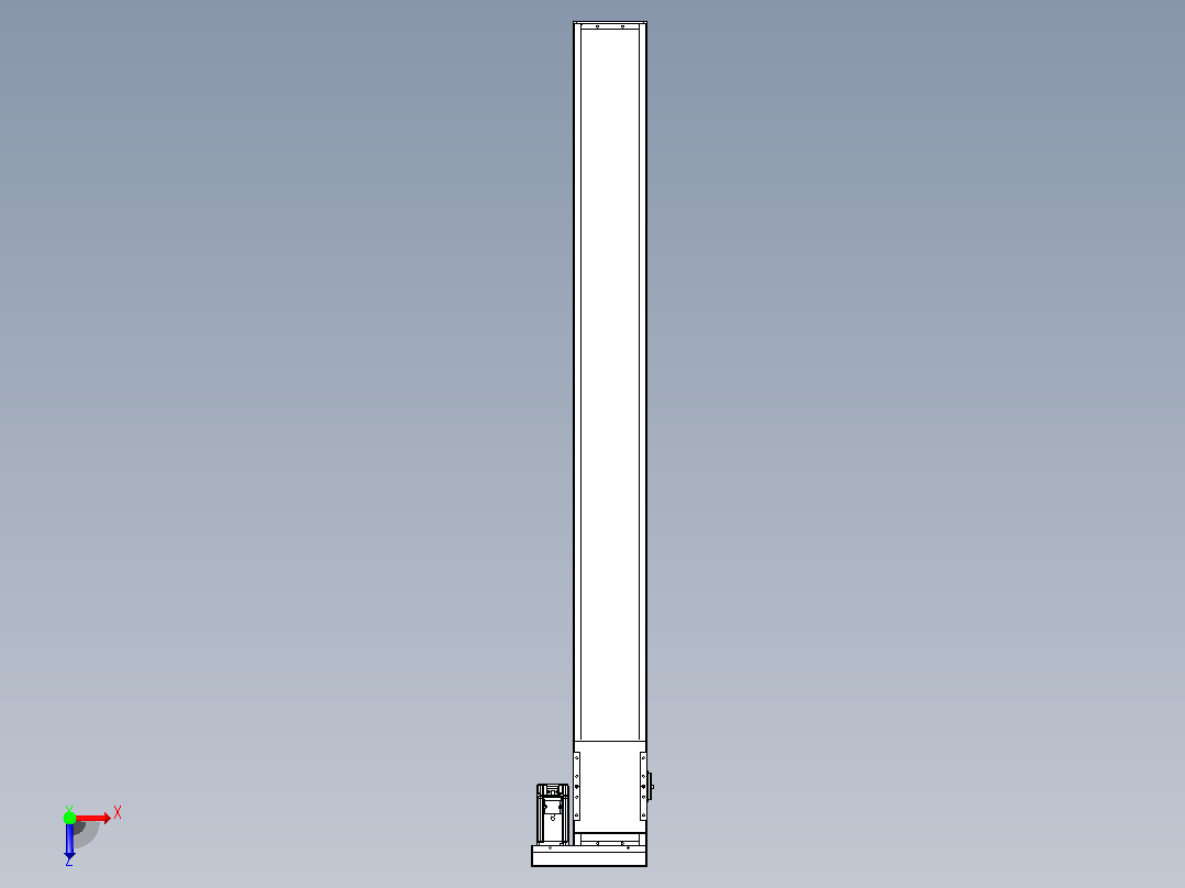 滚珠丝杠直线轴带导轨全封闭TPA-HCR-140D-2010C-L1350-ML-Y-P40-N3俯视图