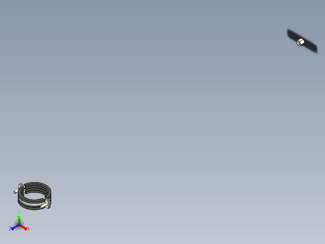 管夹模型设计正等轴测图
