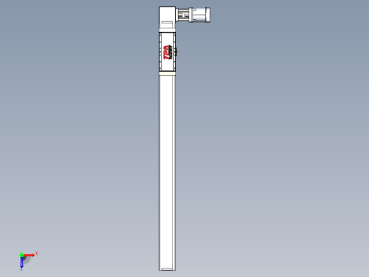 伺服电机集成皮带传动直线执行器TPA-OCB-100-192-L1050-DL-J90-N3俯视缩略图