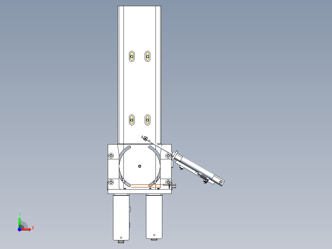 瓶盖整位机构sw20可编辑前视图