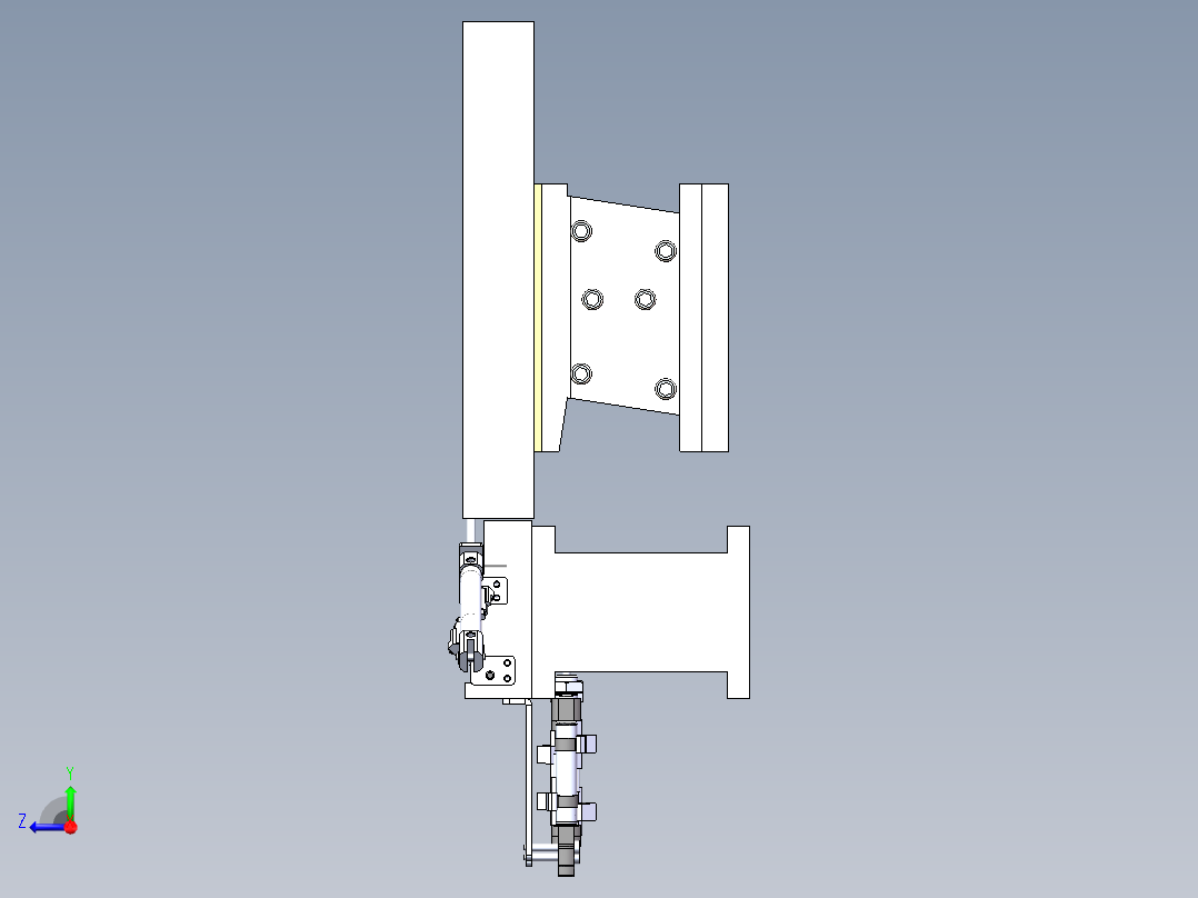 瓶盖整位机构sw20可编辑右视图