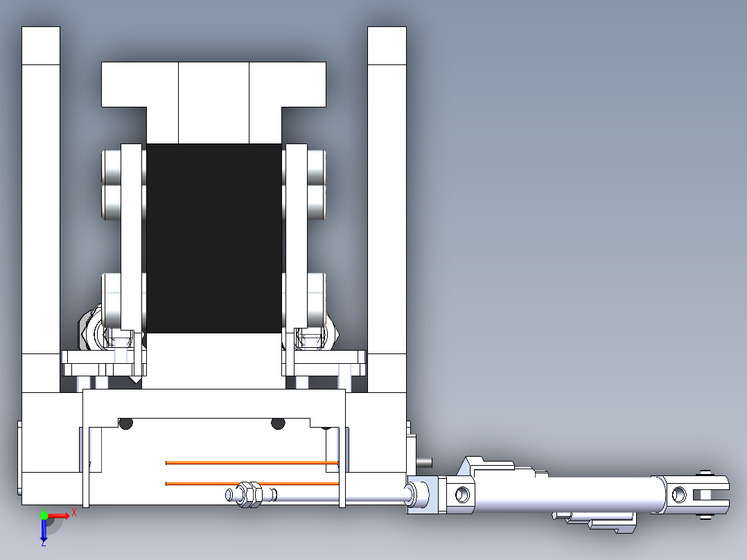瓶盖整位机构sw20可编辑俯视图