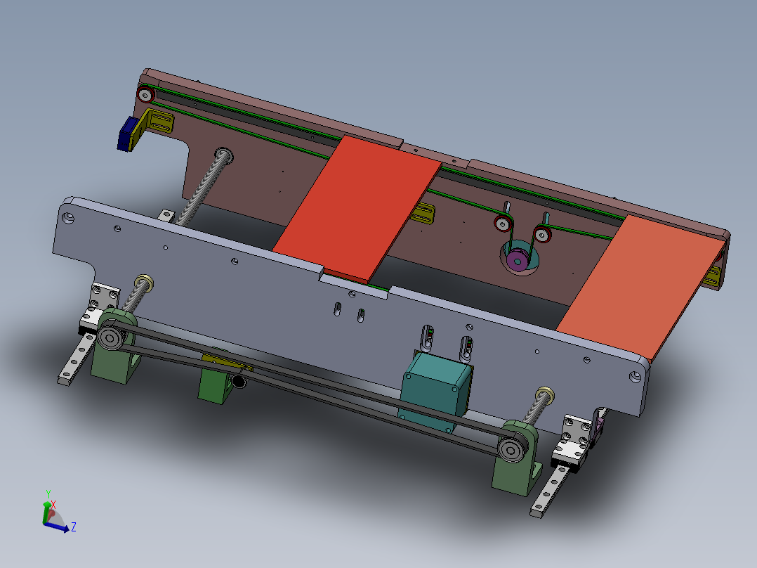 间距可调皮带传送机构