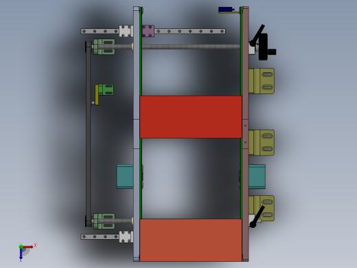 间距可调皮带传送机构俯视缩略图