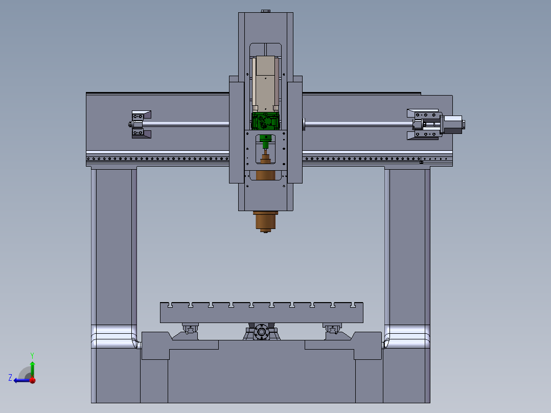 龙门加工中心光机3D模型