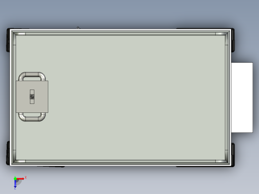 剪叉式升降机3D模型俯视缩略图