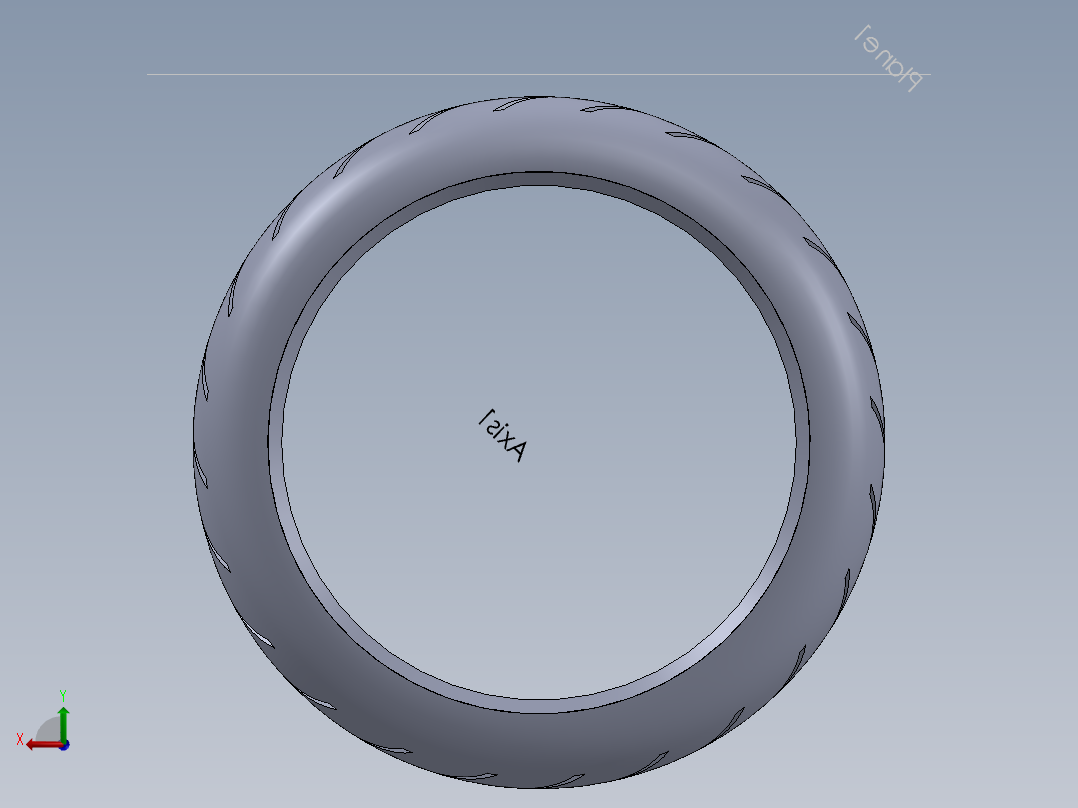 solidworks 车胎3D模型后视图